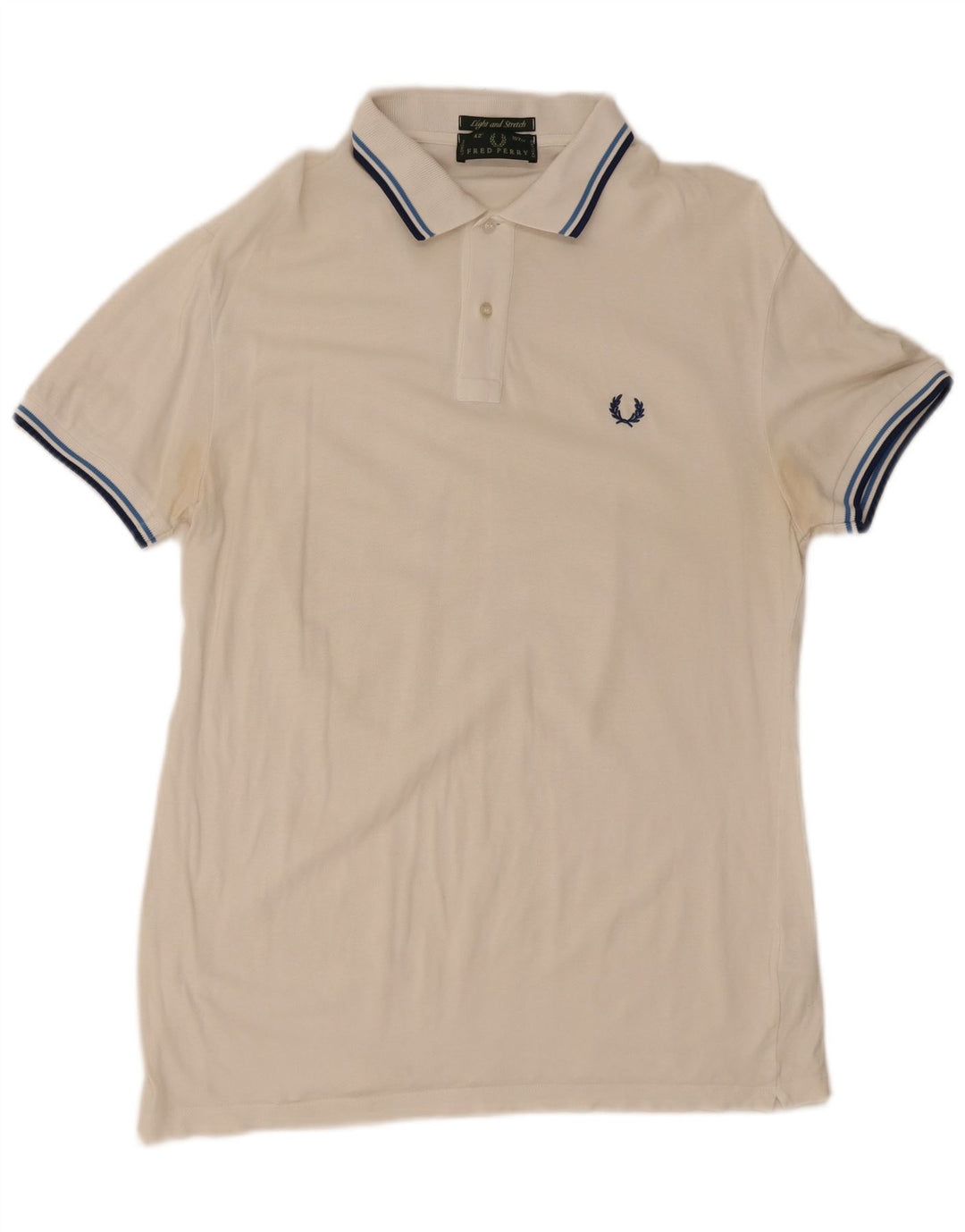 Fred Perry Ανδρικό πουκάμισο πόλο από μεσαίο λευκό βαμβάκι