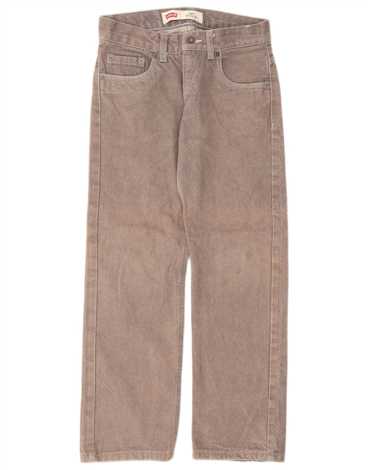 Levi's Womens 505 Regular Straight Jeans W25 L25 Γκρι βαμβακερό