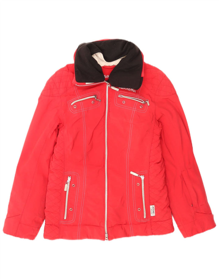 Schoffel Γυναικείο Μπουφάν σκι UK 10 Small Red Colourblock Polyamide