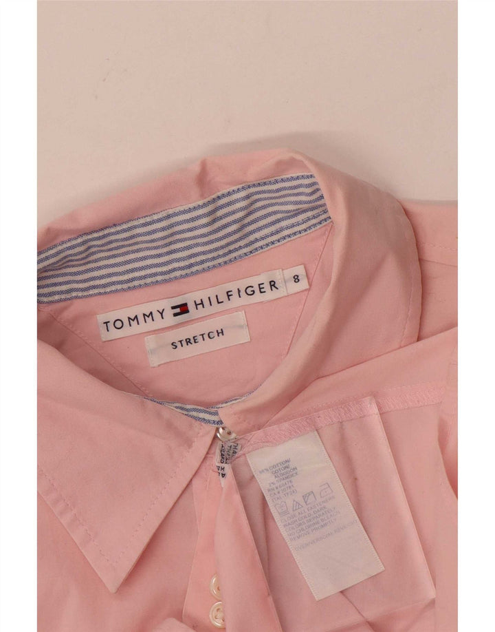 Tommy Hilfiger Γυναικείο Πουκάμισο US 8 Μεσαίο Ροζ Βαμβακερό