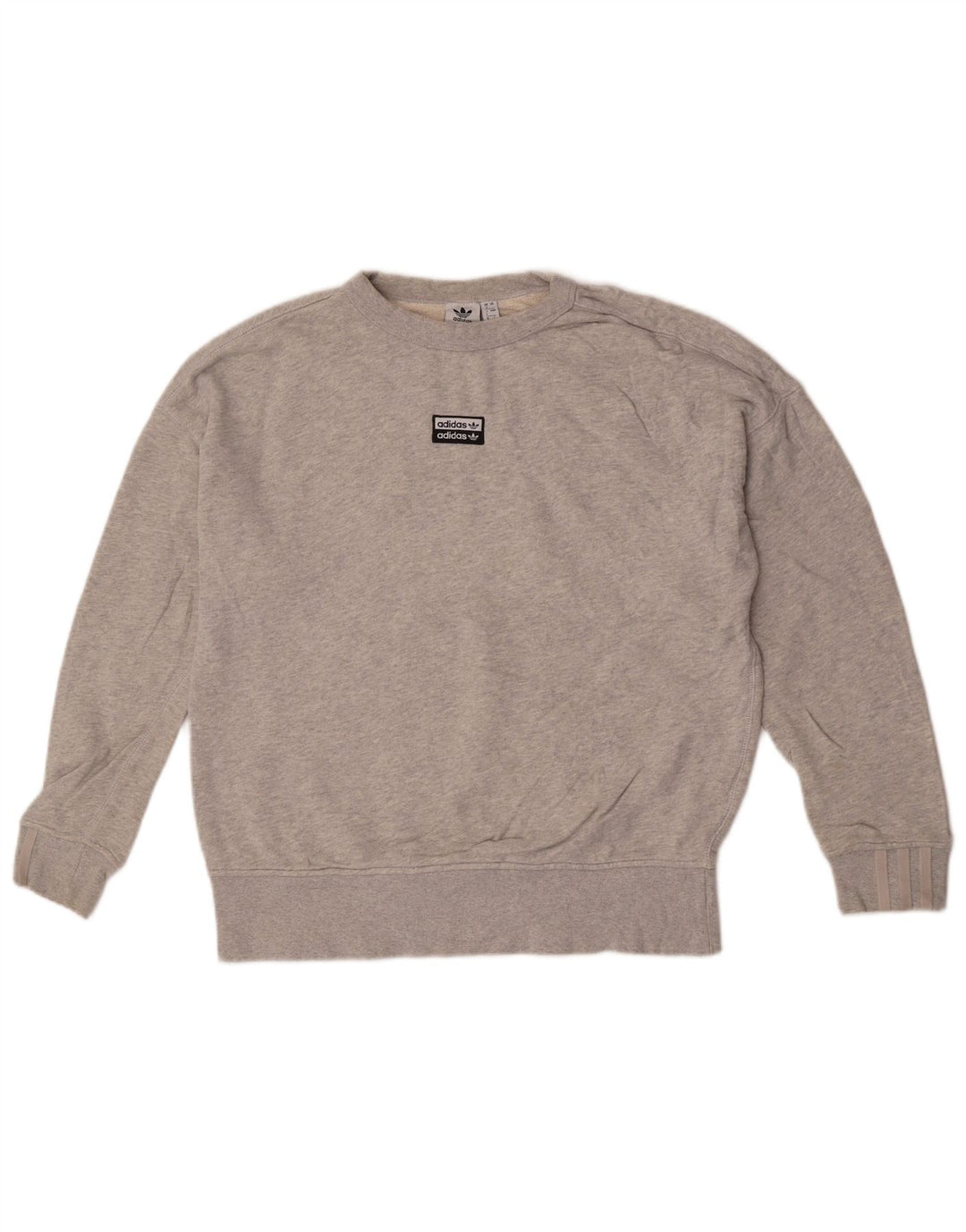 Adidas γυναικεία φούτερ υπερμεγέθη Jumper UK 8 Small Grey Flecked Cotton