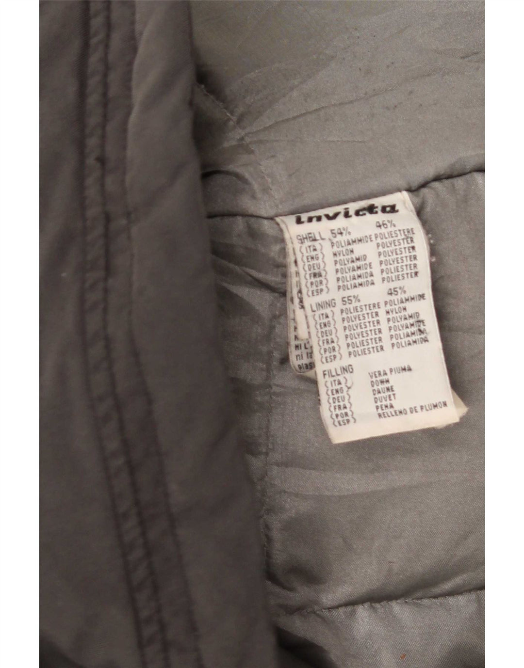 Invicta Ανδρικό μπουφάν UK 40 Large Grey Nylon