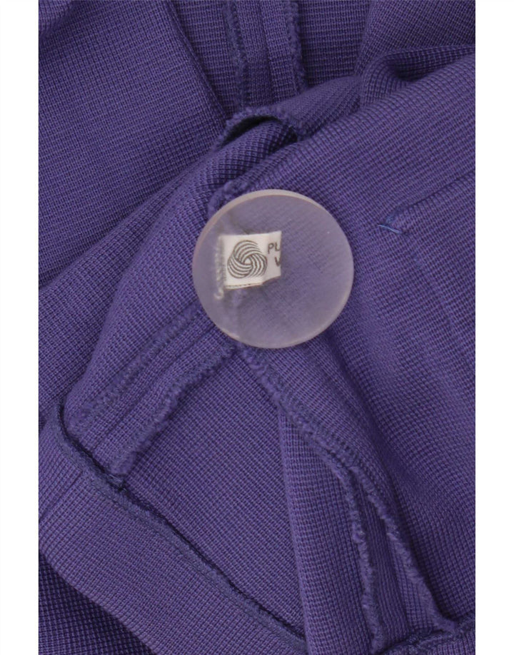 Luisa Spagnoli γυναικείο πλεκτό σακάκι 2 κουμπιών UK 10 Small Purple