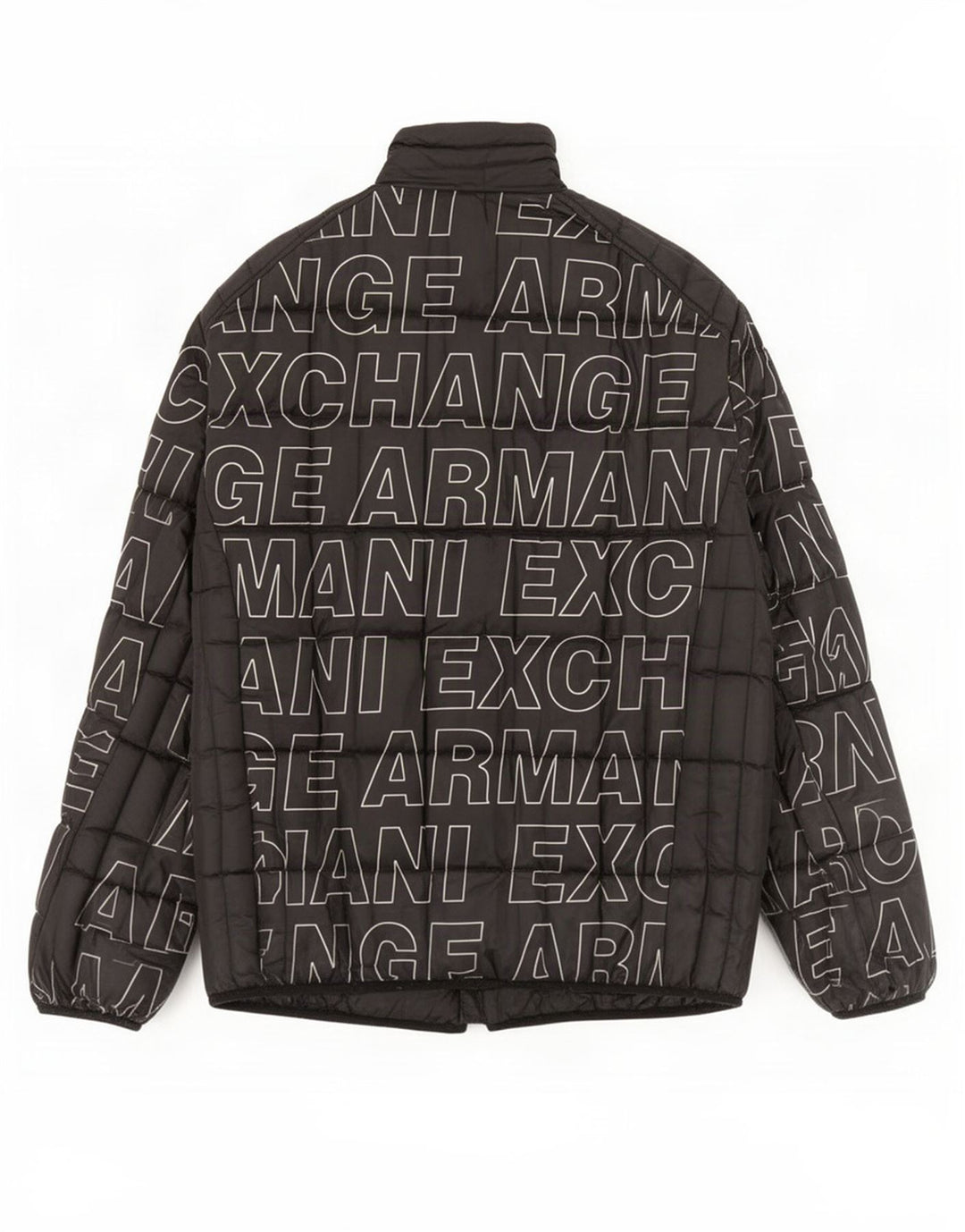 Armani Exchange Ανδρικό μπουφάν με γραφικό padded UK 40 Large Black