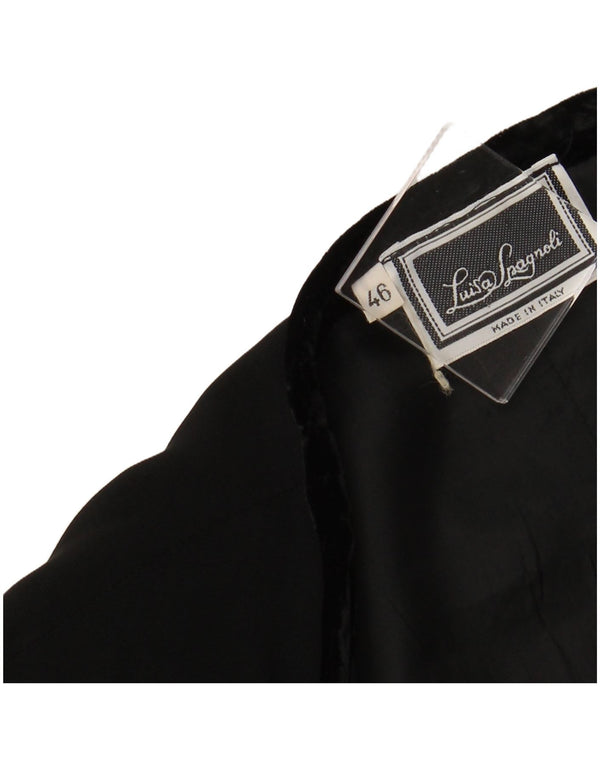 LUISA SPAGNOLI Γυναικείο Ανοιχτό Μπουφάν Μπλέιζερ IT 46 Μεγάλο Μαύρο