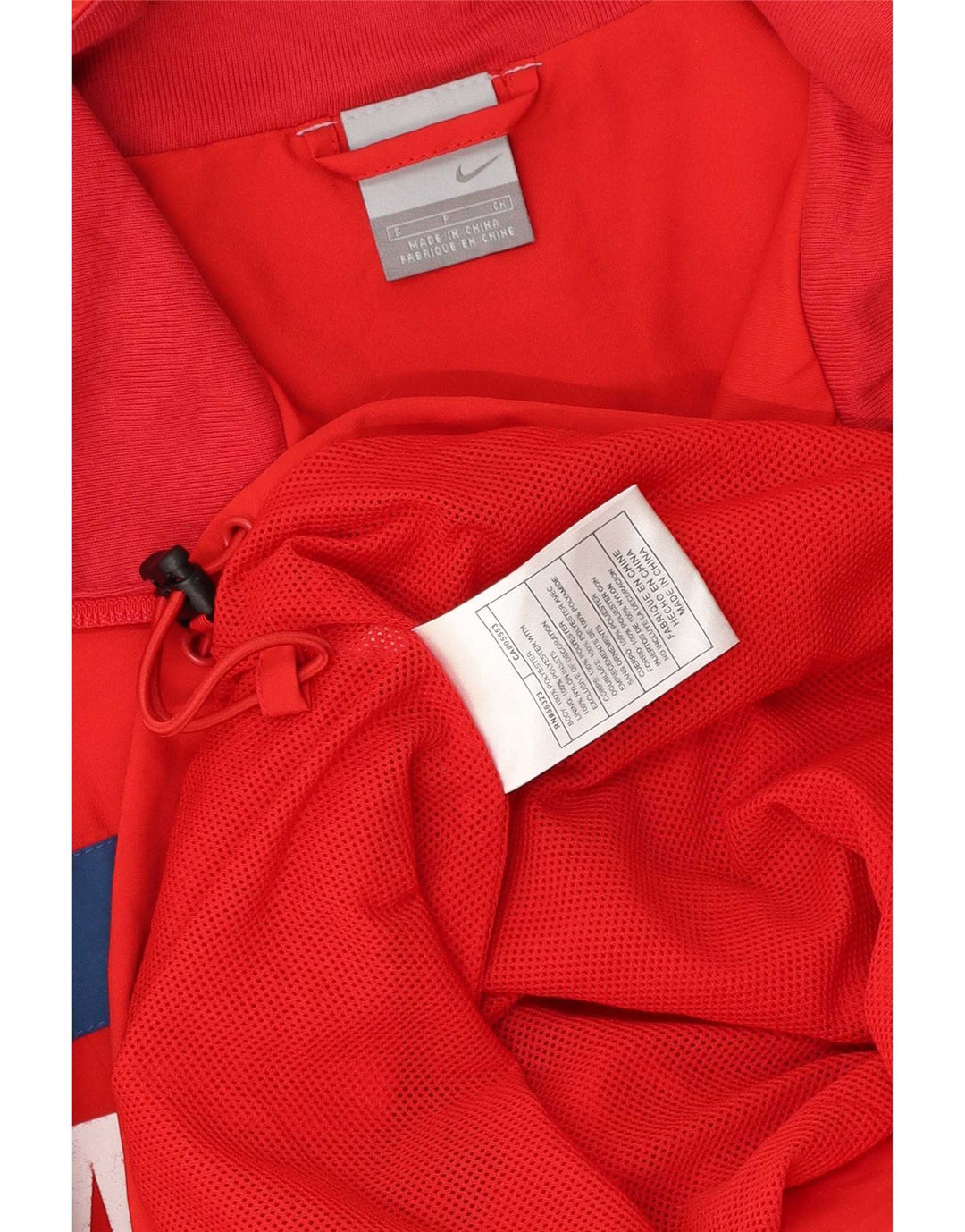 Ανδρικό γραφικό μπουφάν βροχής Nike UK 36 Small Red Colourblock Πολυεστέρας