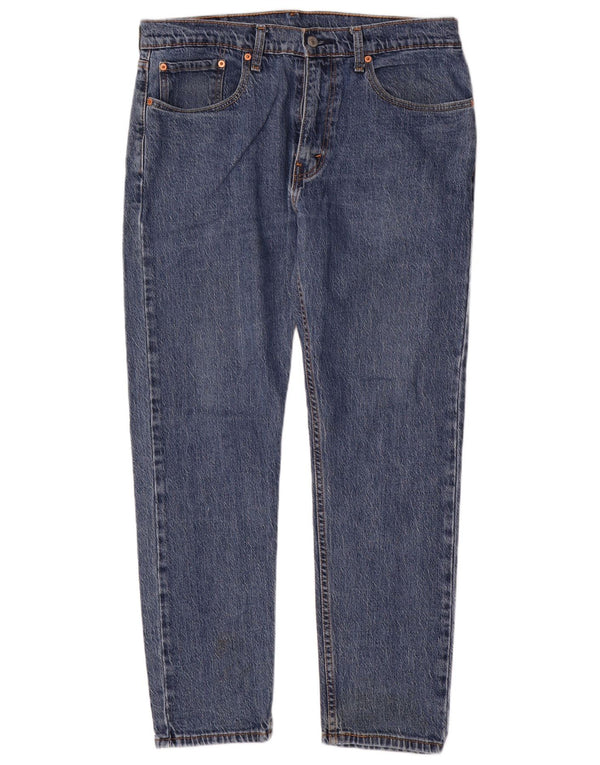 Levi's Mens 502 Hi-Ball Tapered Jeans W34 L30 Blue Cotton