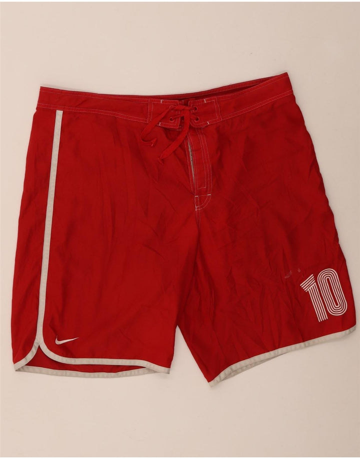 Ανδρικά γραφικά μαγιό Nike XL Red Polyester