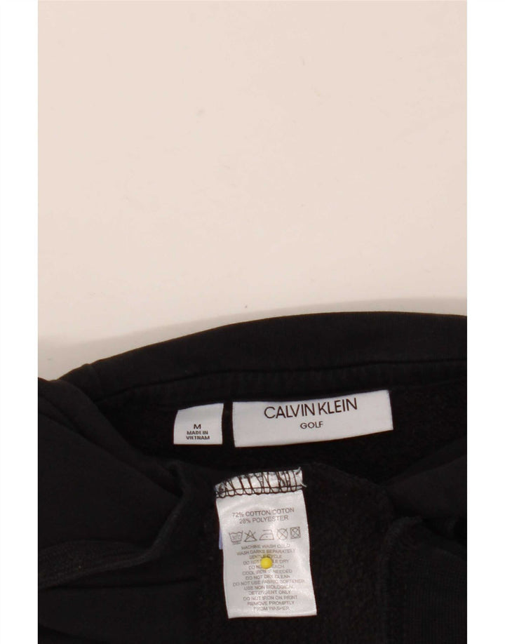 Calvin Klein Ανδρική κουκούλα γκολφ, μεσαίο μαύρο βαμβακερό