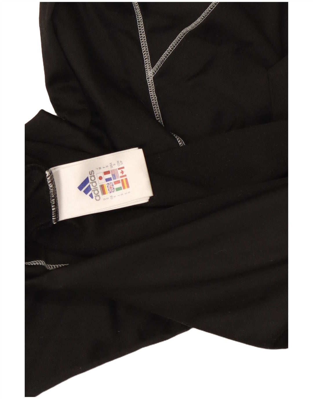 Adidas Ανδρικό μακρυμάνικο μπλουζάκι Small Black Polyester Sports