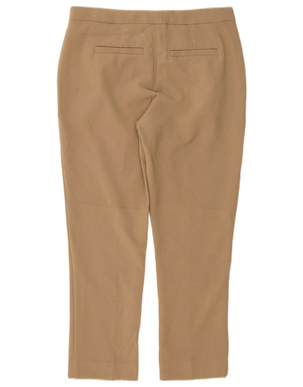 Marks & Spencer Γυναικείο αυτόγραφο παντελόνι Chino UK 10 Small W32 L25 Brown