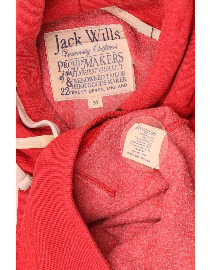 JACK WILLS Ανδρικό γραφικό μπλουζάκι με κουκούλα, μεσαίο κόκκινο βαμβακερό