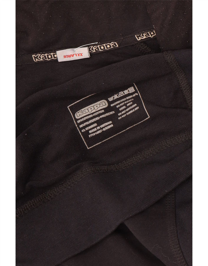 Ανδρική φόρμα Kappa Top Jacket 2XL Μαύρο Βαμβακερό