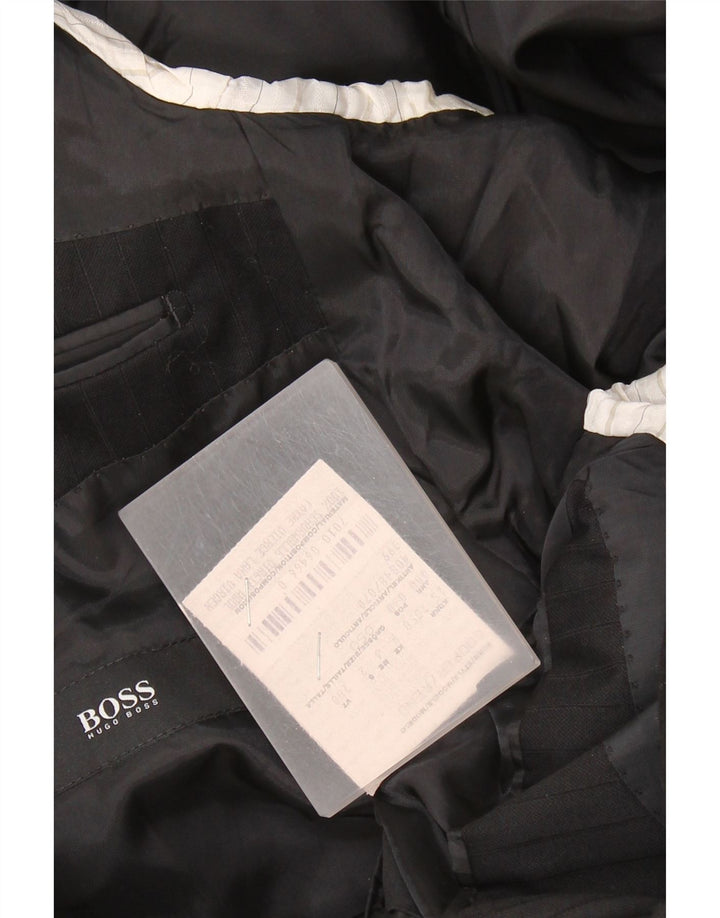 Ανδρικό μπουφάν HUGO BOSS με 2 κουμπιά σακάκι EU 50 Large Black Ripe