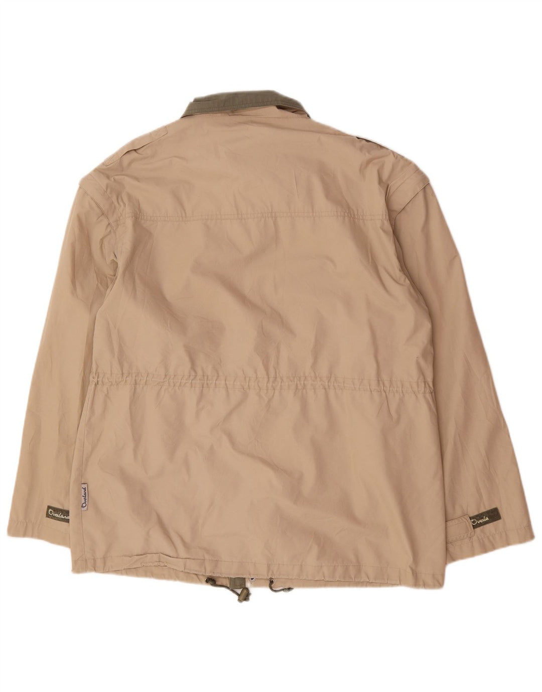 Overland Mens Utility Jacket UK 42 XL Beige Cotton