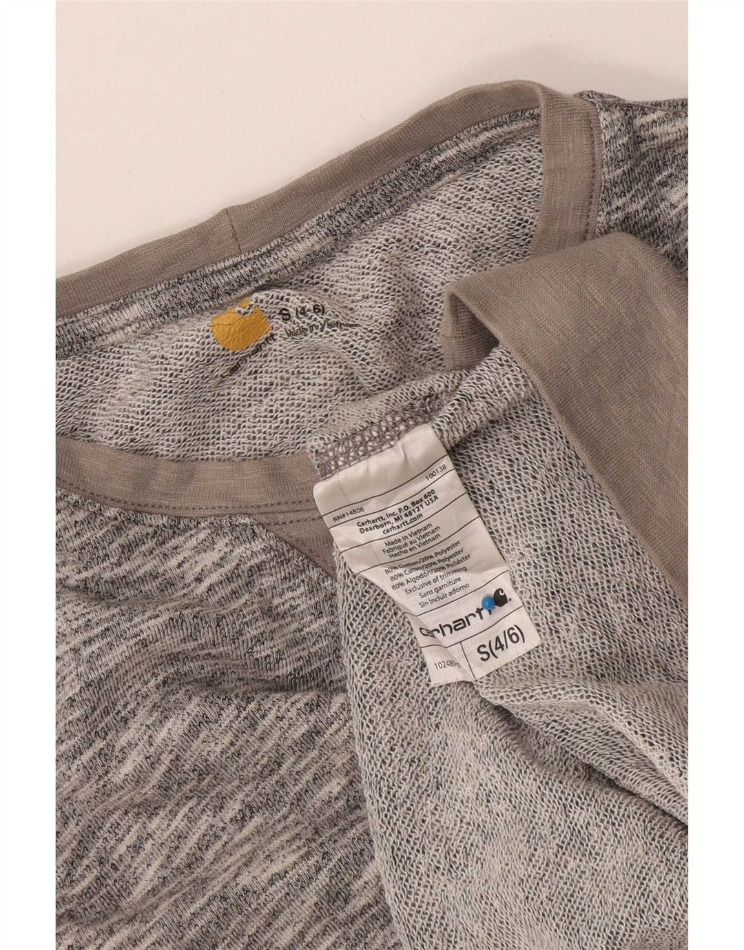 Γυναικεία φούτερ Carhartt US 4/6 Μικρό βαμβακερό γκρι φούτερ
