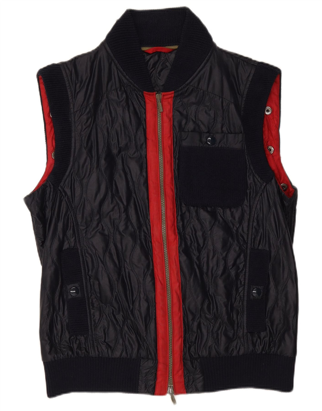 Iceberg ανδρικό καπιτονέ Gilet IT 52 XL Navy Blue Colorblock Πολυαμίδιο