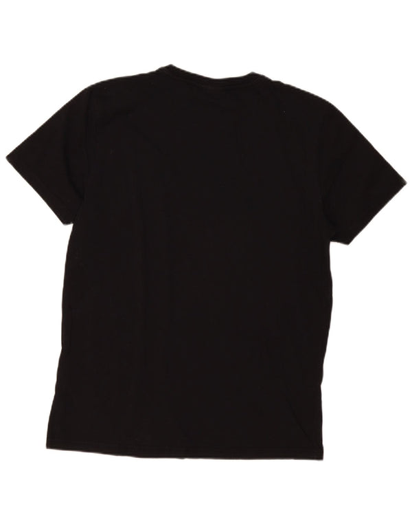 Ανδρικό T-Shirt Napapijri Top Μεσαίο μαύρο βαμβακερό
