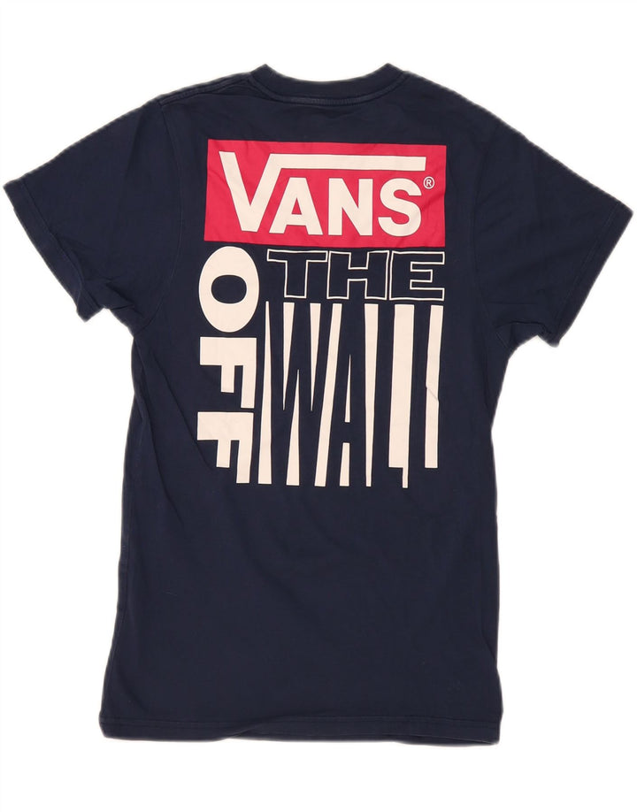 Γραφικό T-Shirt Ανδρικό VANS Slim Fit Top XS Navy Blue Cotton