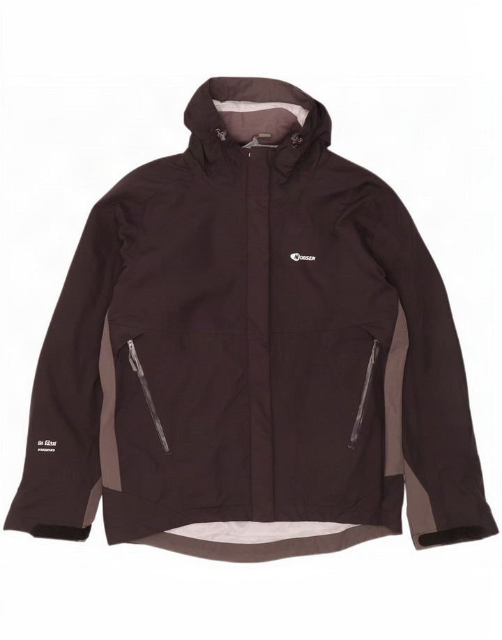 Nordsen Ανδρικό μπουφάν βροχής με κουκούλα UK 38 Medium Black Colorblock Nylon