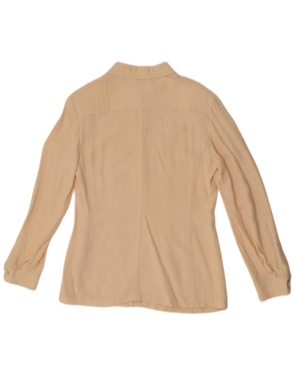 Sportmax Γυναικείο πουκάμισο Loose Fit Μπλούζα UK 10 Small Yellow Viscose