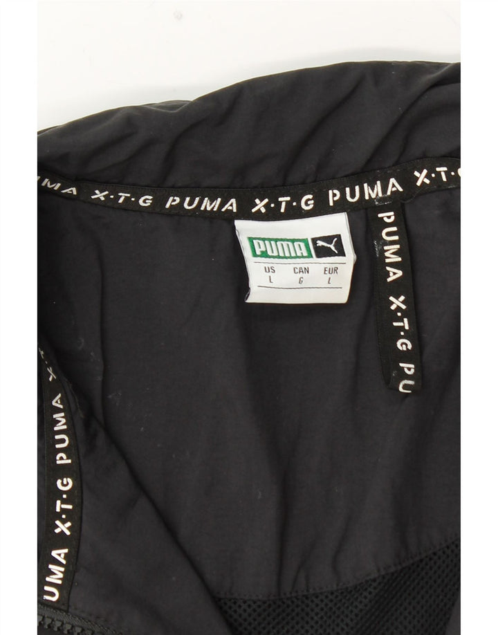 PUMA Ανδρικό γραφικό μπουφάν βροχής UK 40 Large Black Polyamide