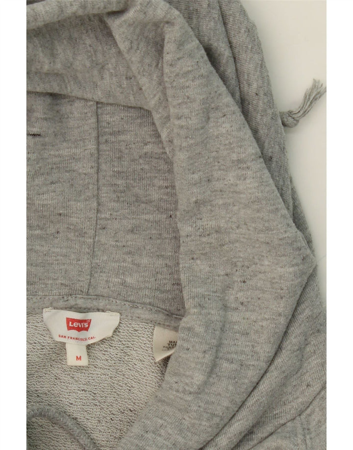 LEVI'S Mens Graphic Hoodie Jumper Medium Grey Cotton Vintage Levi's and Second-Hand Levi's from Messina Hembry 
