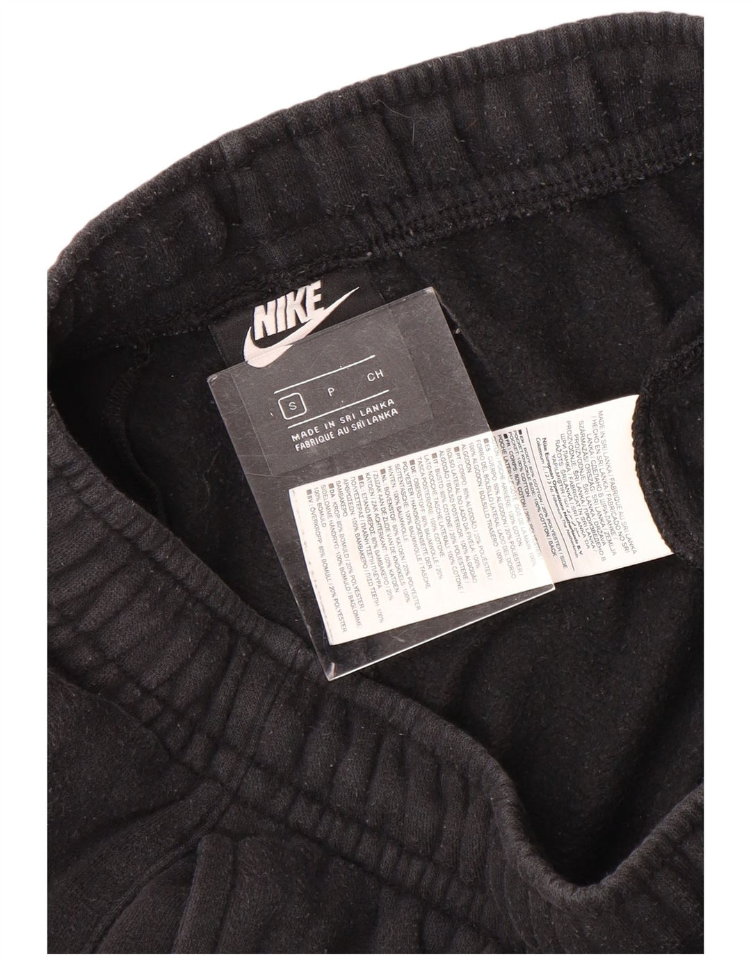 Ανδρική φόρμα NIKE Παντελόνι Joggers Μικρό μαύρο βαμβακερό