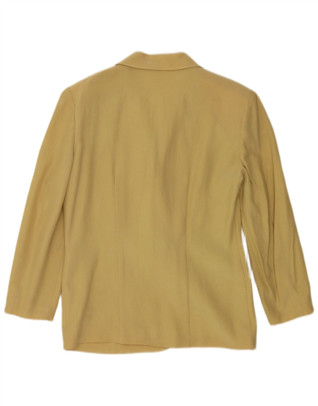 Vintage Γυναικείο Μπουφάν Blazer 3/4 μανίκι IT 42 Μεσαίο κίτρινο μαλλί