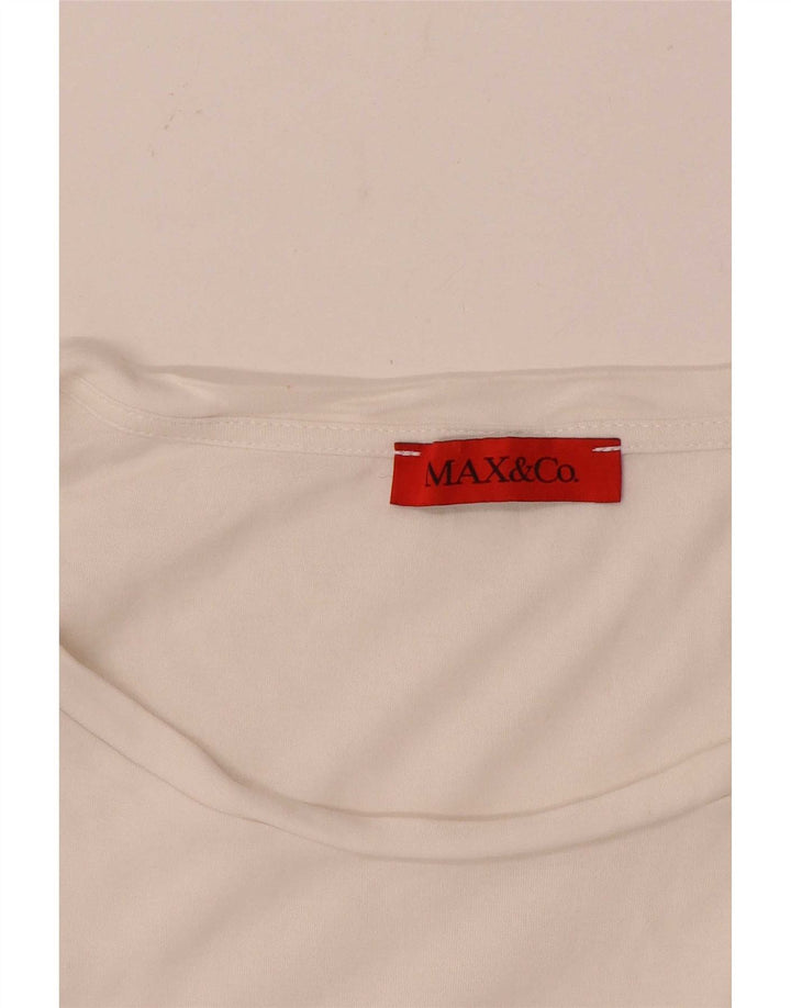 Max & Co. Γυναικείο T-Shirt Top UK 14 Medium White
