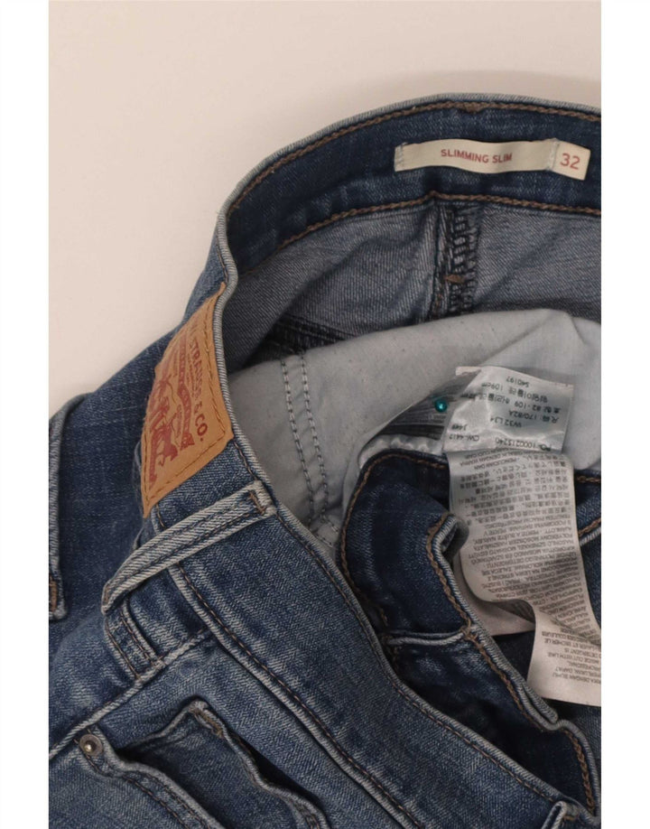Γυναικείο Levi's Slimming Slim Jeans W32 L34 Blue Cotton