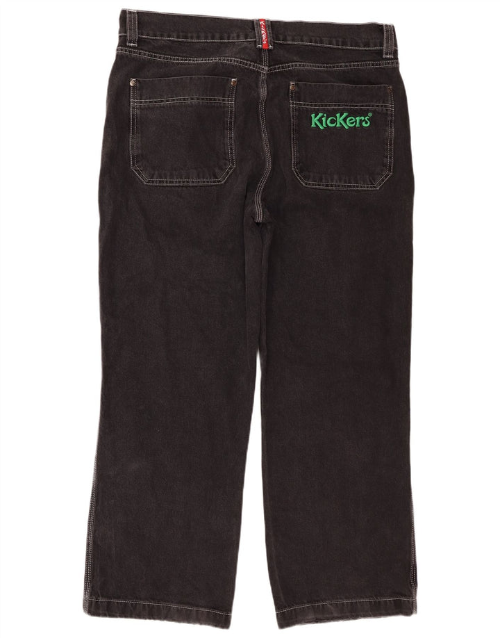 Kickers Ανδρικό τζιν ίσιο W36 L28 Μαύρο βαμβακερό