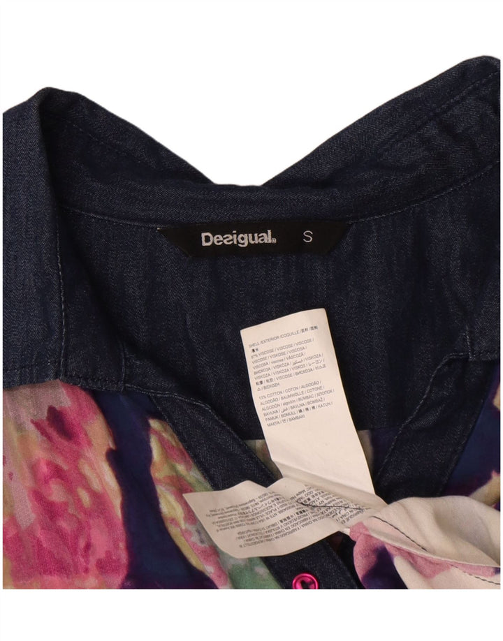 Desigual Γυναικείο πουλόβερ Μπλούζα UK 10 Small πολύχρωμο Floral