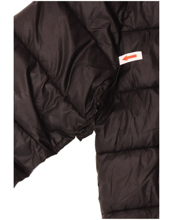Μπουφάν Champion Boys Hooded Podded Jacket 9-10 Years Medium Black Polyester