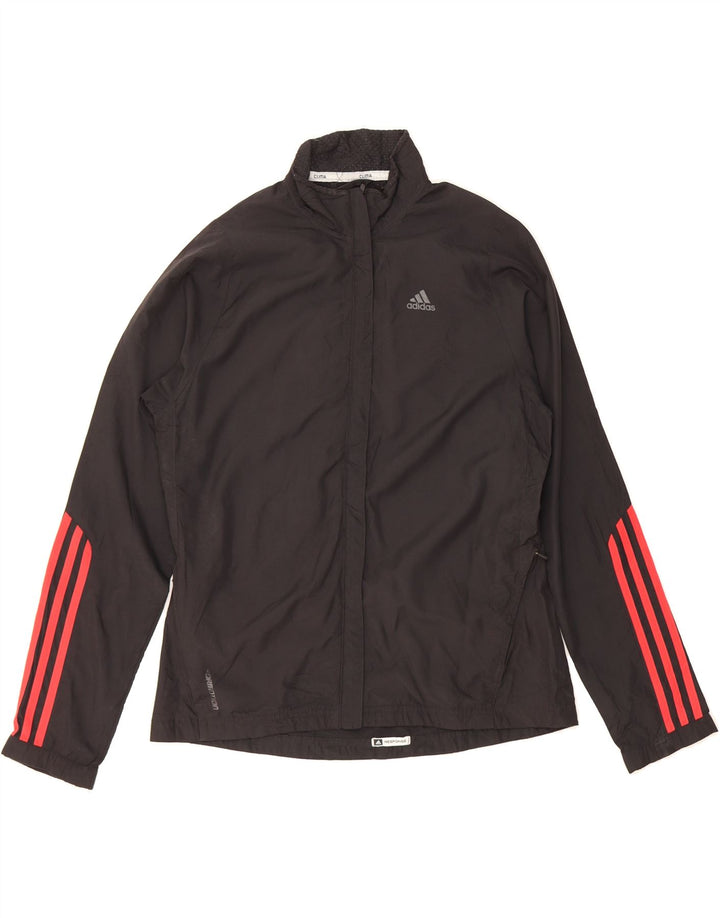 ADIDAS Womens Clima 365 Tracksuit Top Jacket UK 14 Medium Black Polyester Vintage Adidas and Second-Hand Adidas from Messina Hembry 