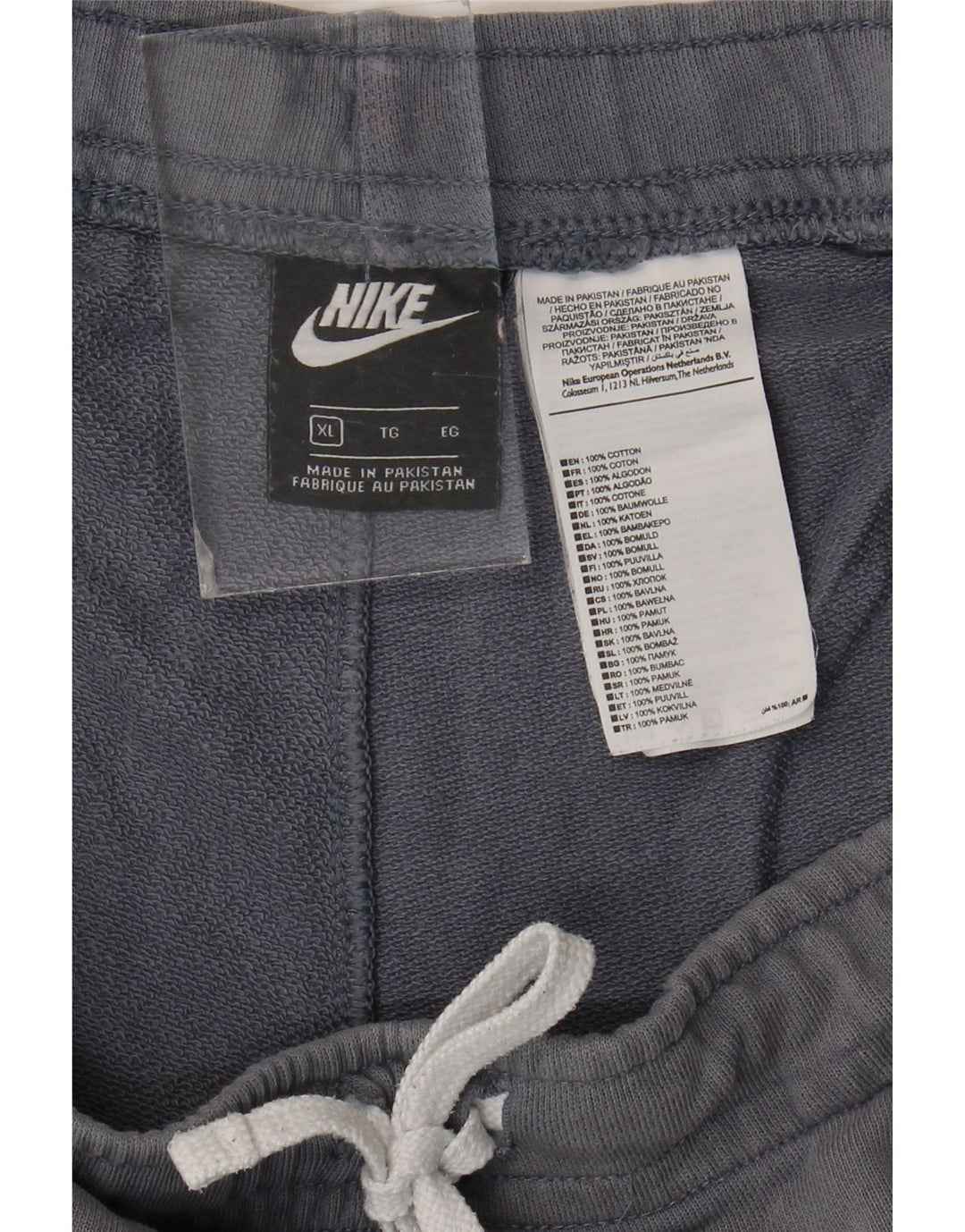 Ανδρικό γραφικό αθλητικό σορτς Nike XL γκρι βαμβακερό