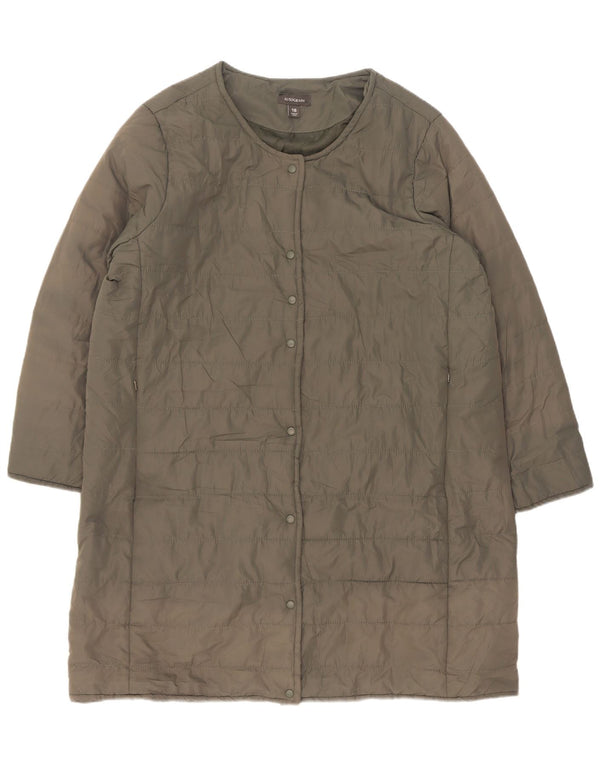 Marks & Spencer Γυναικείο Αυτόγραφο Loose Fit Padded Coat UK 18 XL Khaki