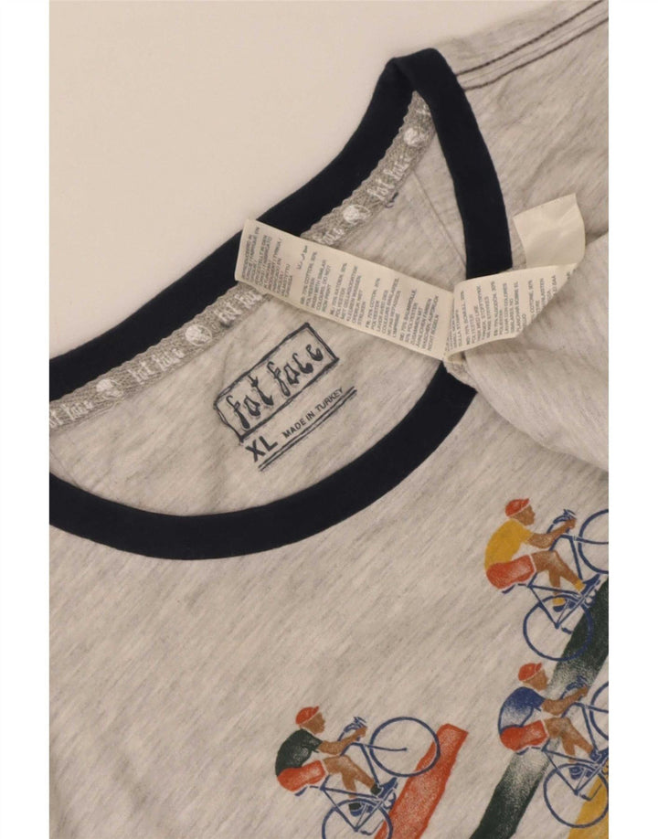 Ανδρικό γραφικό T-Shirt Fat Face Top XL Γκρι βαμβακερό