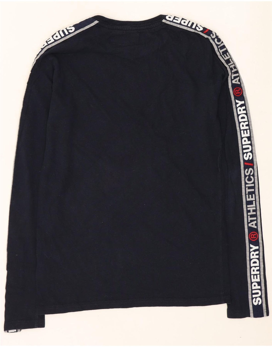 Ανδρικό γραφικό μπλουζάκι Superdry με μακρυμάνικο μεσαίο μπλε βαμβακερό