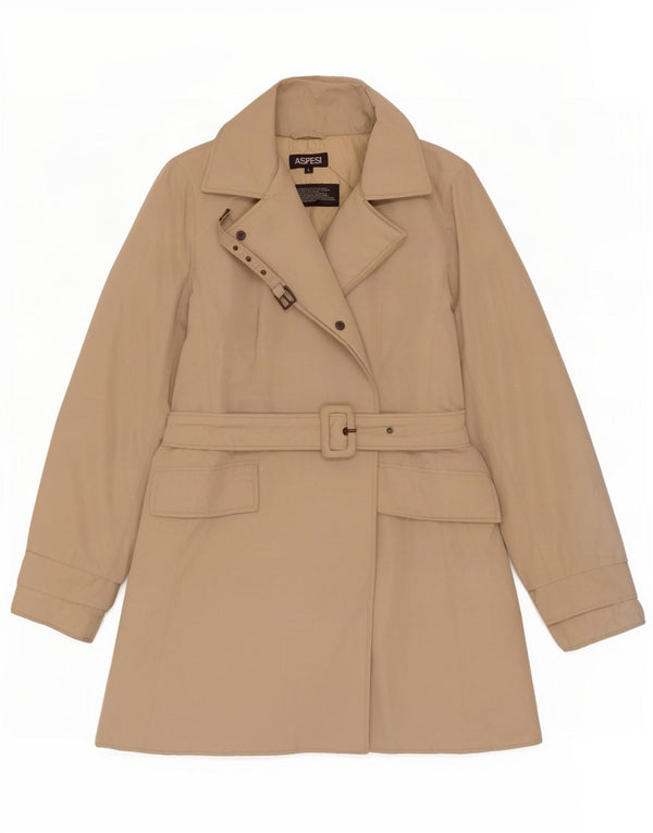 Aspesi Γυναικείο παλτό αντιανεμικό UK 16 Large Beige Polyester