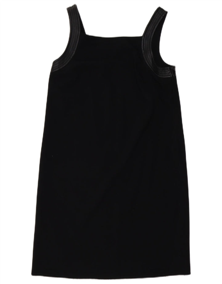 STEFANEL Womens Sleeveless Shift Dress EU 38 Medium Black Vintage Stefanel and Second-Hand Stefanel from Messina Hembry 