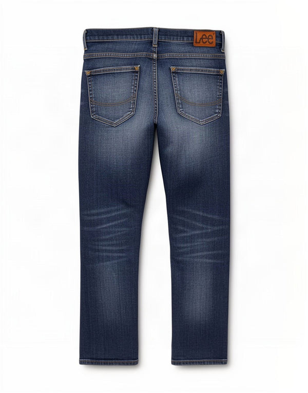Lee Womens Powell Straight Jeans W30 L27 Μπλε βαμβακερό