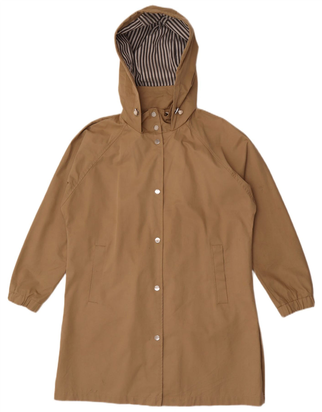 Zara Γυναικείο Αδιάβροχο με κουκούλα Oversized UK 10 Small Beige
