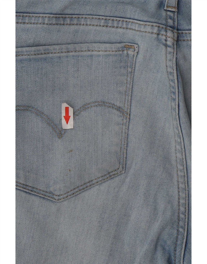 Levi's Womens 715 Distressed Bootcut Jeans W26 L30 Blue Cotton