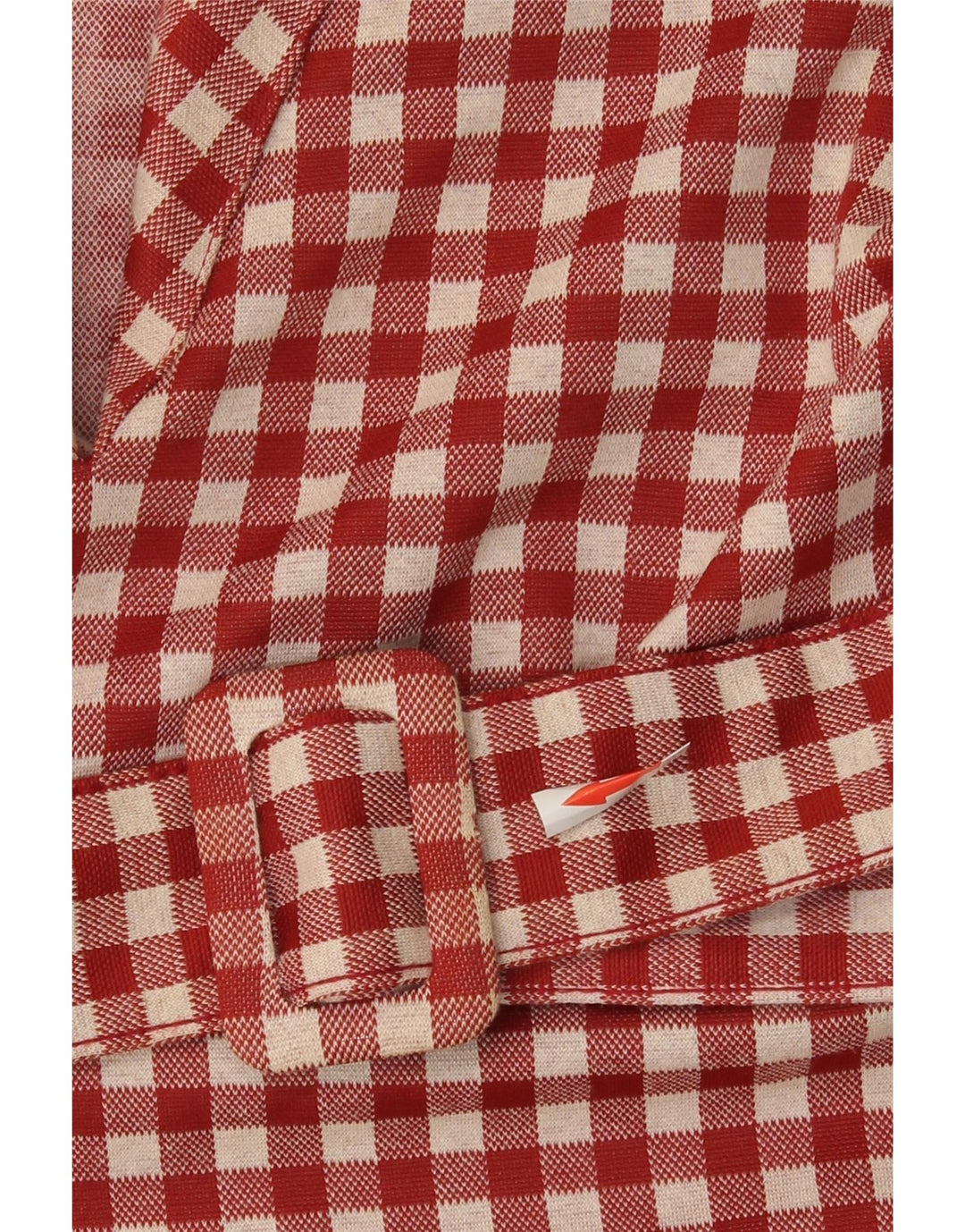 Zara Γυναικείο φόρεμα A-Line UK 8 Small Red Gingham Polyester