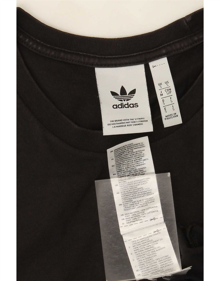 Ανδρικό T-Shirt Adidas Top Μικρό μαύρο βαμβακερό
