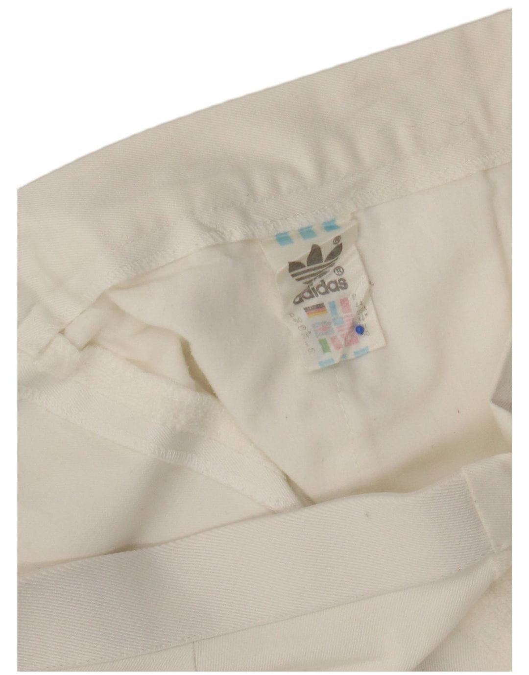 Γυναικείο σορτς Chino Adidas W34 μεγάλο λευκό πολυεστέρα