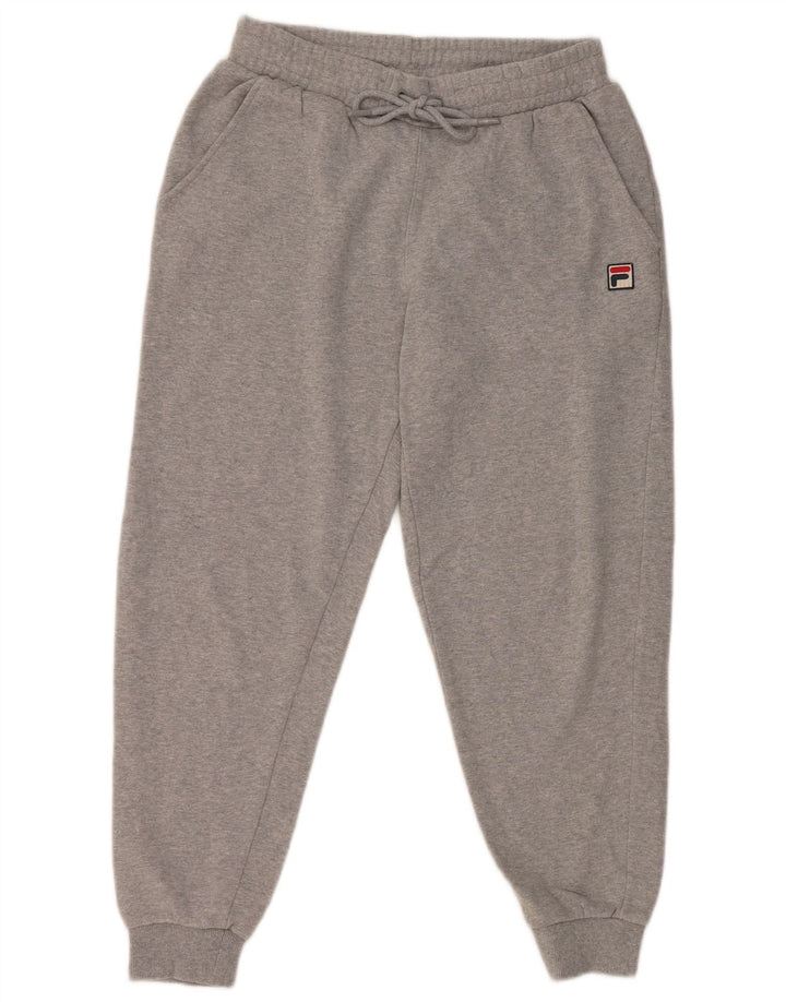 Ανδρική φόρμα FILA Παντελόνι Joggers Μικρό Γκρι Βαμβακερό