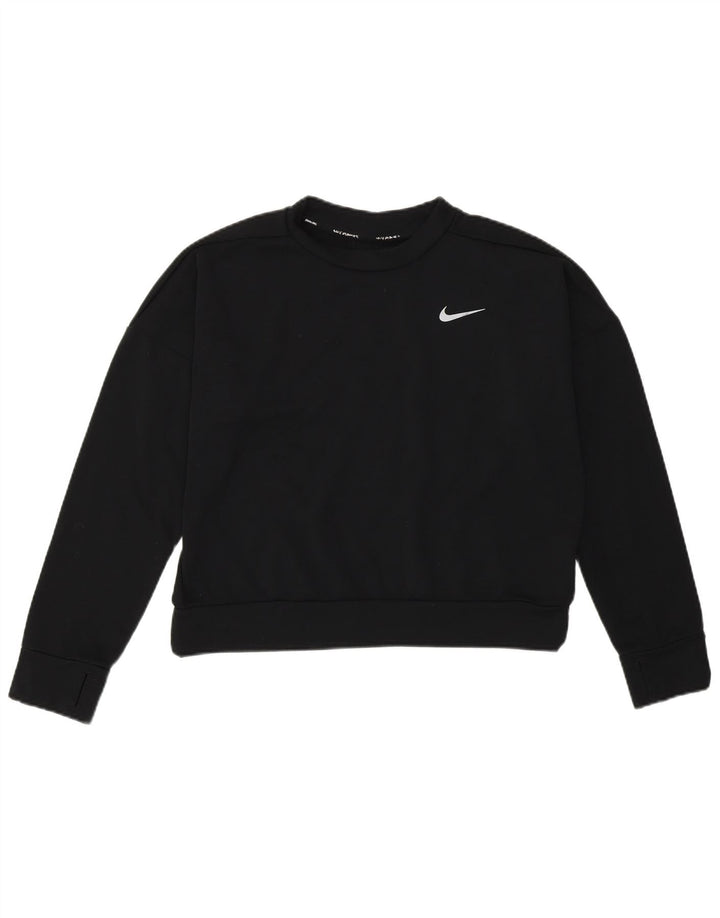 Γυναικεία φούτερ Nike Crop Jumper UK 12 Medium Black Polyester Sports