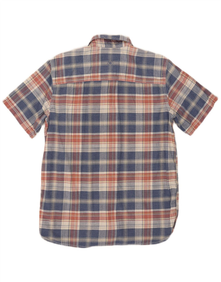 Ανδρικό κοντομάνικο πουκάμισο Fat Face Small Blue Check Cotton